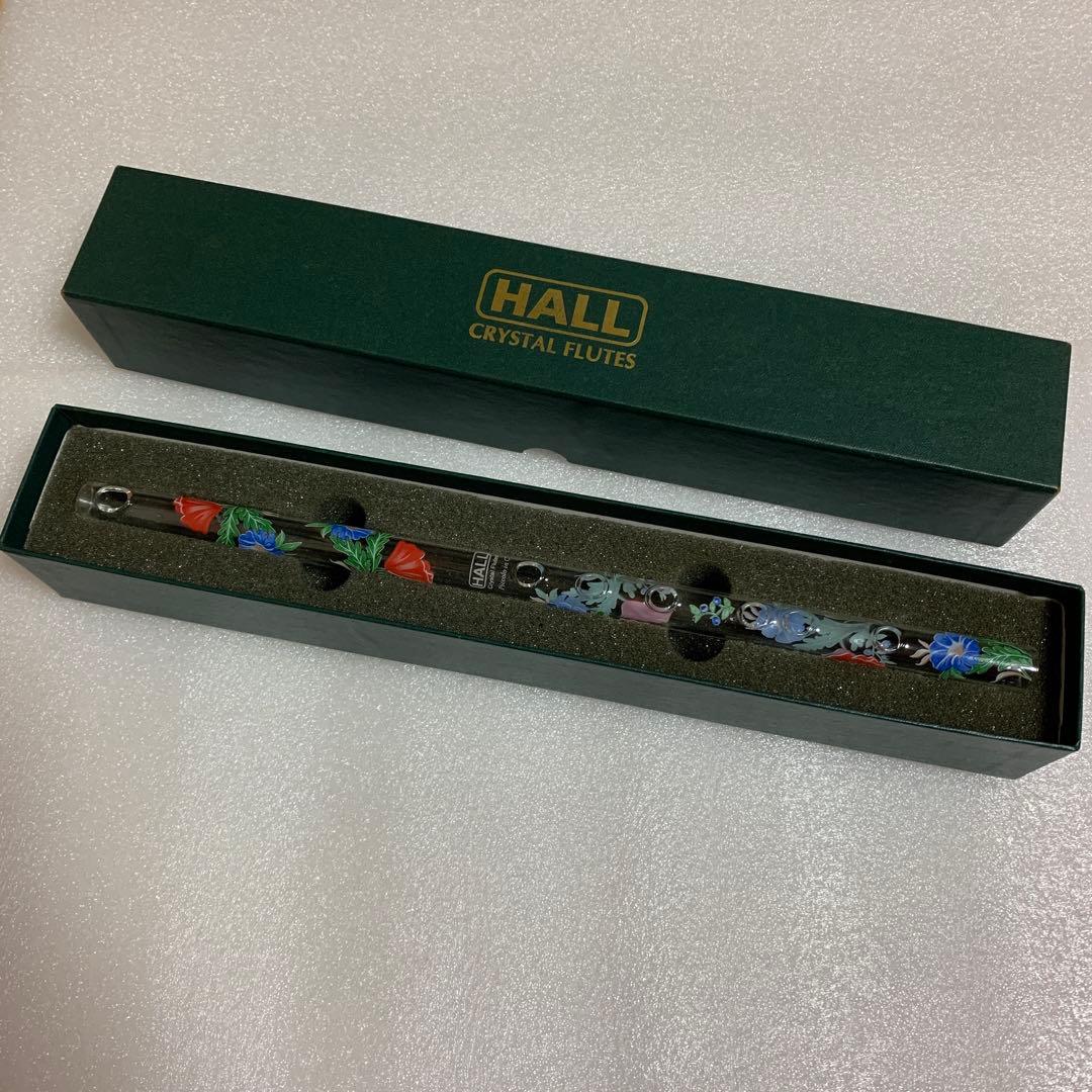 HALL クリスタルフルートC菅　Poppy 花柄デザイン