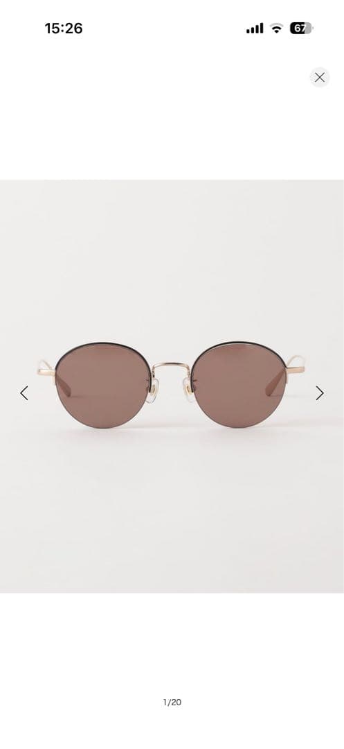 【最終値下げ】KANEKO OPTICAL金子眼鏡Toby SGLS/サングラス