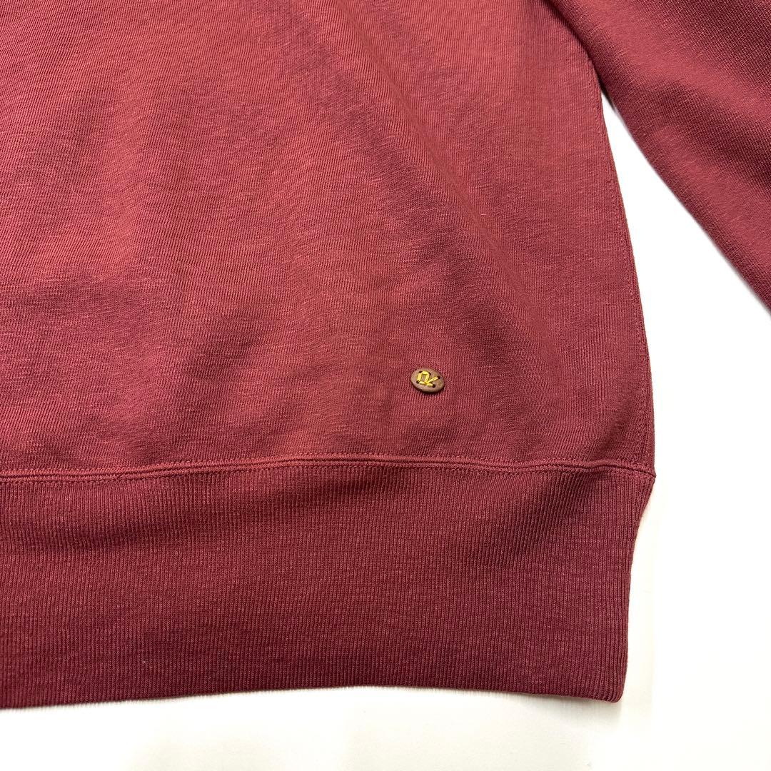 45R パーカー HERITAGE 裏毛フーディー アイランドワッペン ボルドー