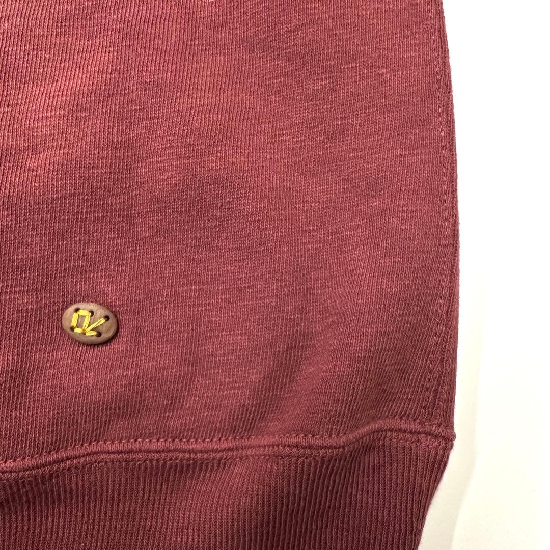 45R パーカー HERITAGE 裏毛フーディー アイランドワッペン ボルドー