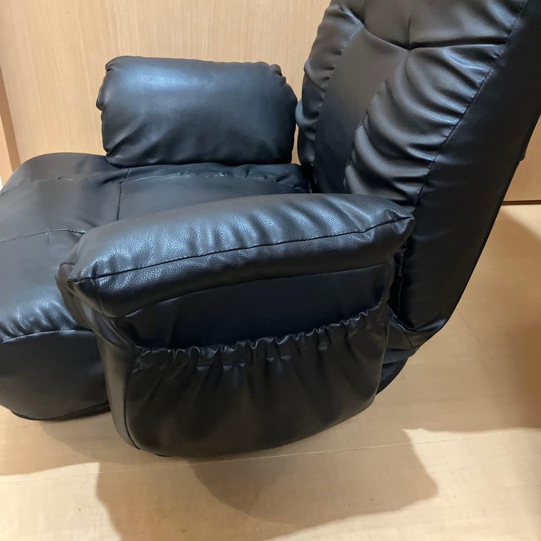 【NITORI】肘つき回転コイル座椅子ジャック ブラック