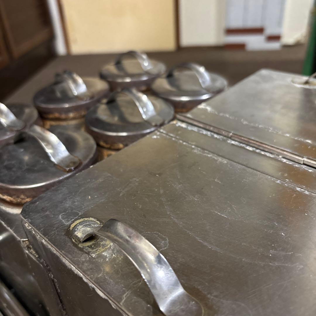 【希少業務用燗銅壺】涌井工業 ステンレス6連スチーマー 都市ガス 熱燗と蒸し器