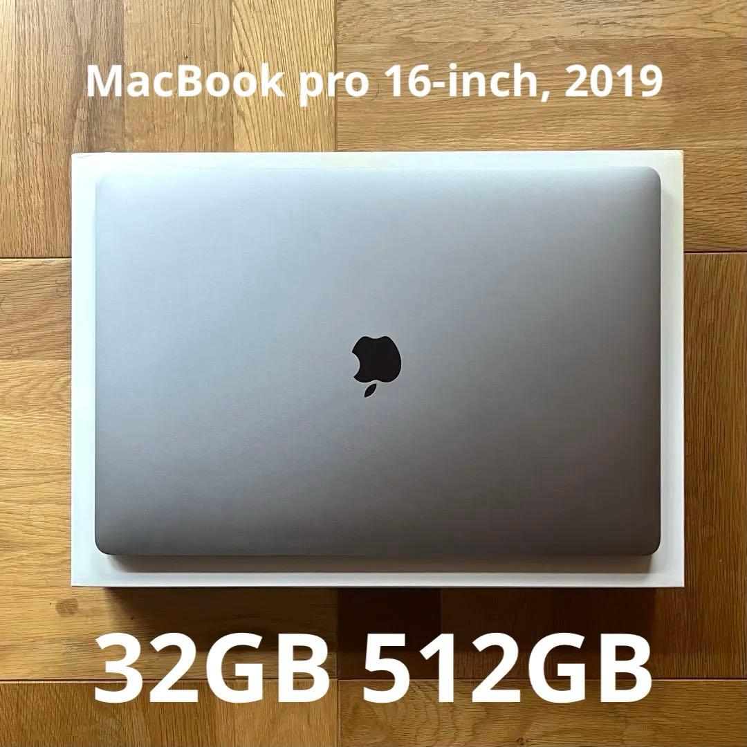 MacBook本体 MacBook pro 16-inch, 2019 32GB 512GB