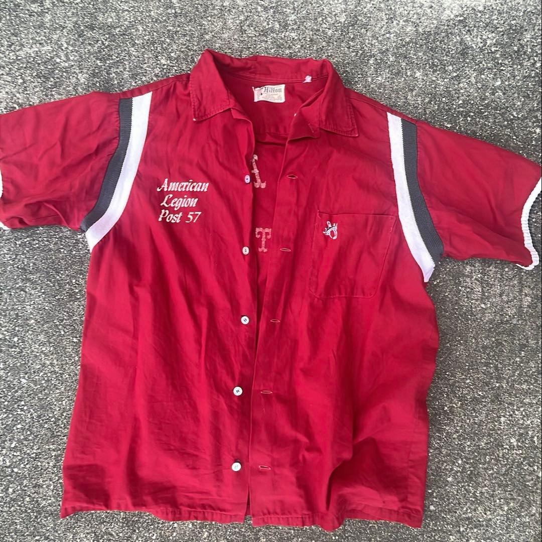 60s Hilton ボーリングシャツ　vintage チェーンステッチ