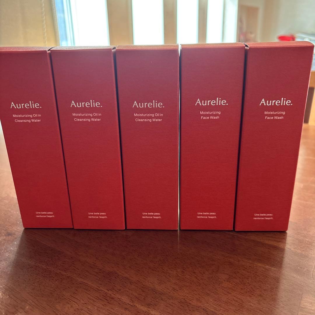 【新品・未使用】オレリーモイストオイルクレンジングウォーター＆洗顔5本セット