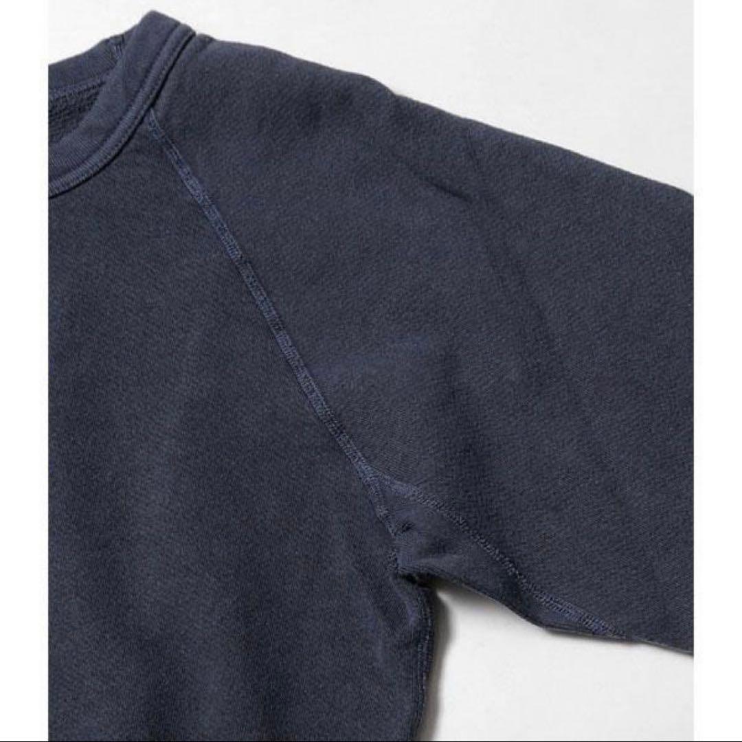 新品タグ　グッドオン　Good On ラグランクルースウェット Pネイビー　L