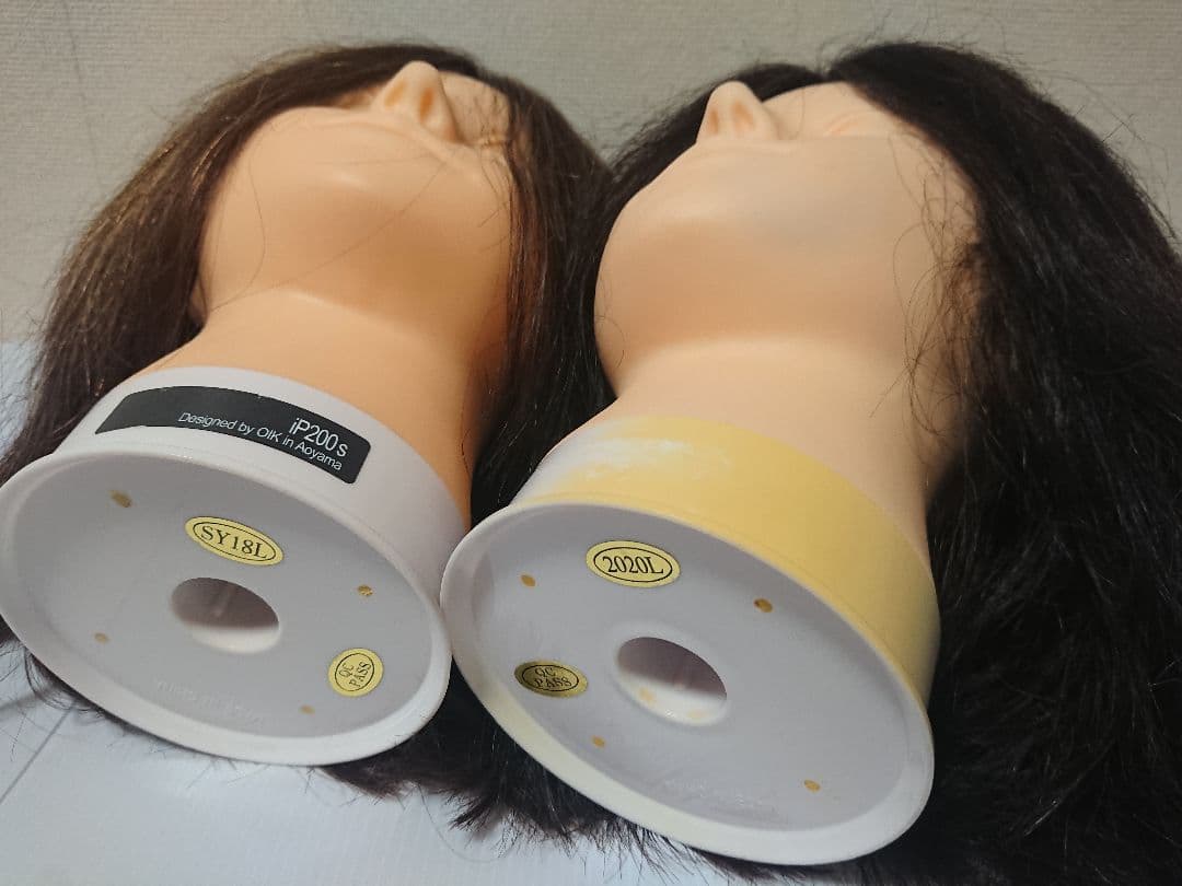 練習用ウィッグ 7体