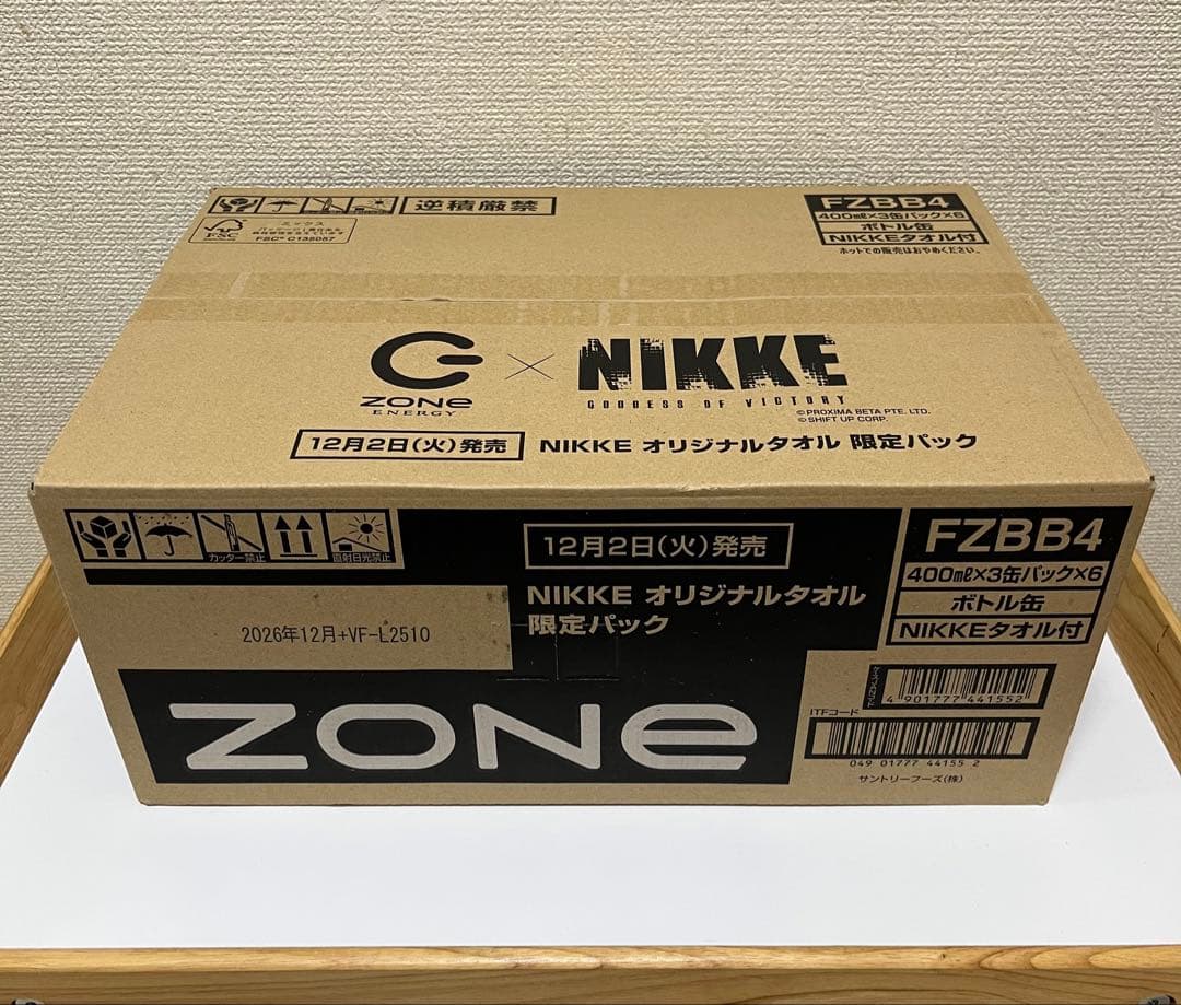 ZONe × NIKKE オリジナルタオル 限定パック 第２弾 ダンボール未開封