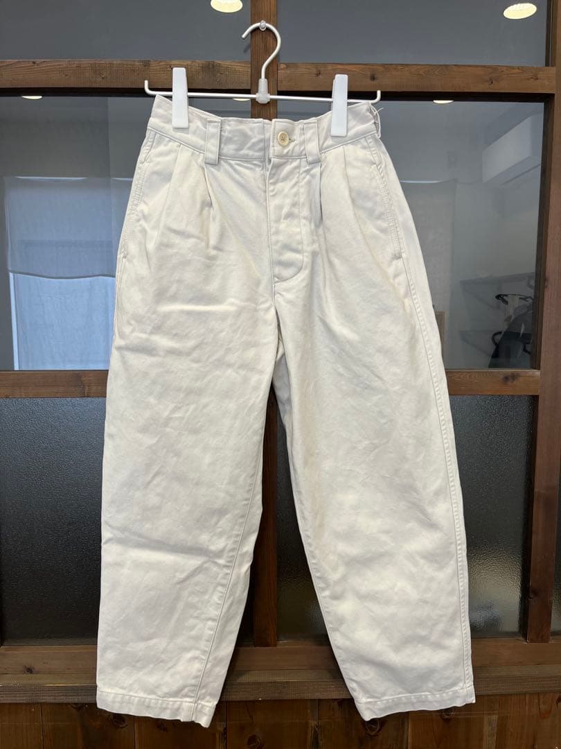 45R 足袋クロスの908ペグトップパンツ