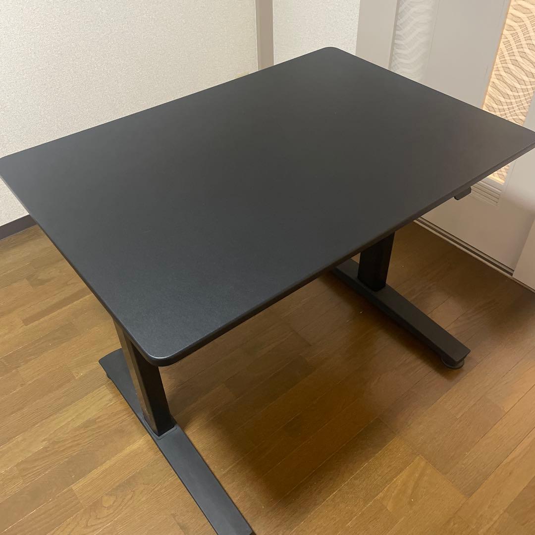 山善(YAMAZEN) 昇降式デスク (ガス圧式)