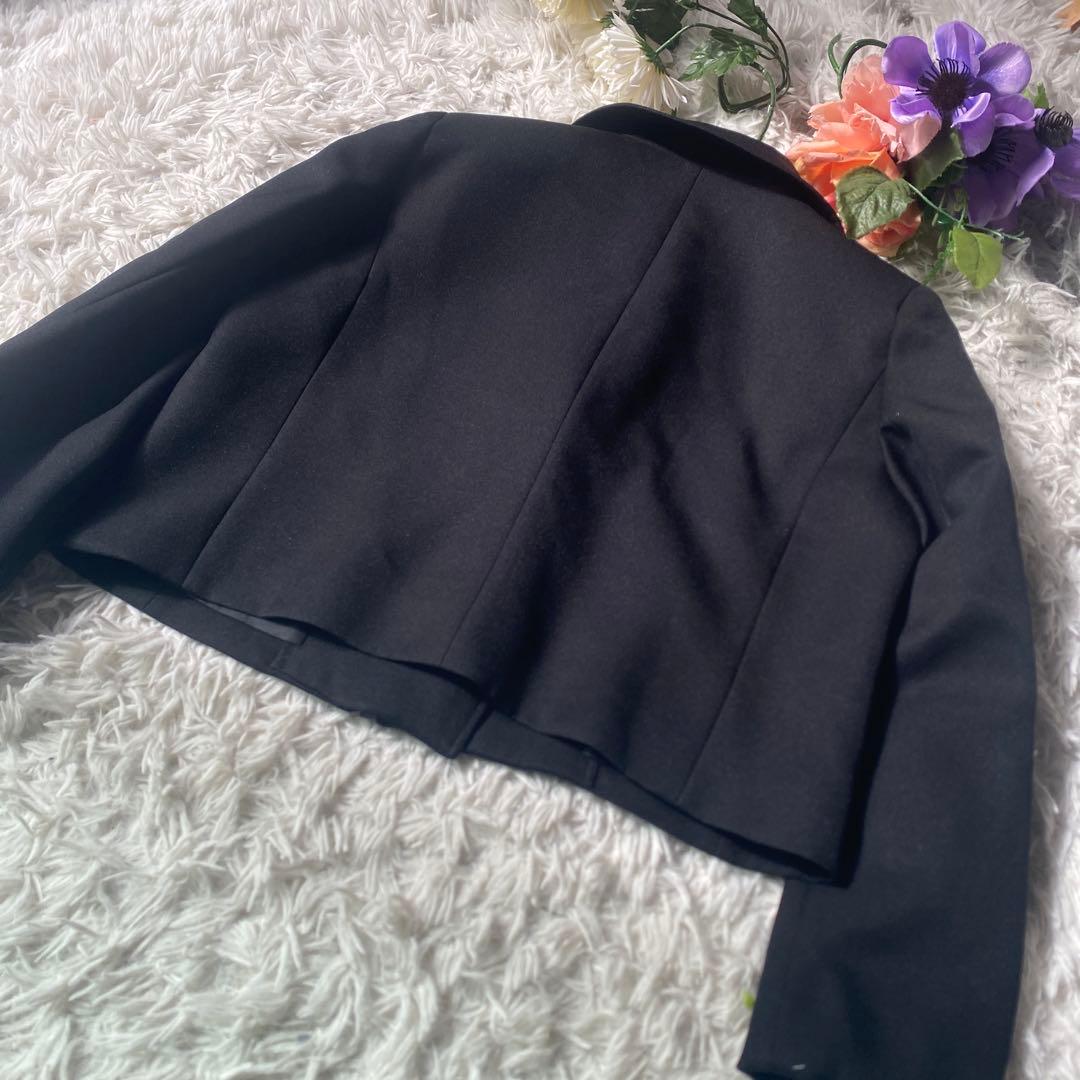 極美品arisana フレドリック- ライダース卒服165スーツ 黒　ロック調
