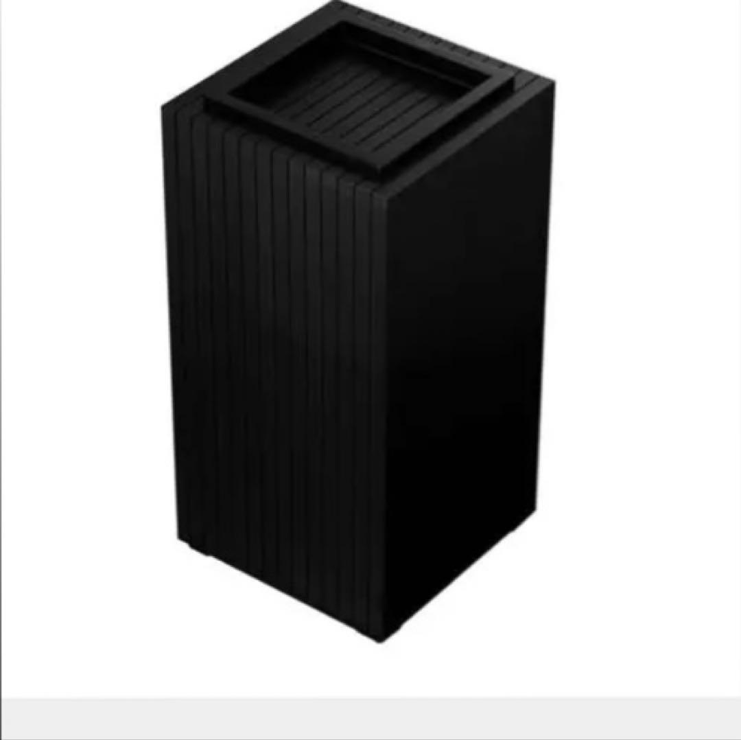 ZITA スクエアゴミ箱　ブラック