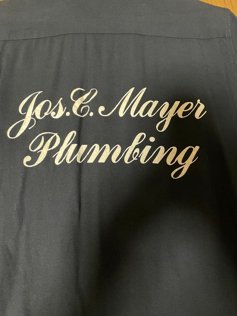 King Lowe ボーリングシャツ 黒　ヴィンテージ50s M