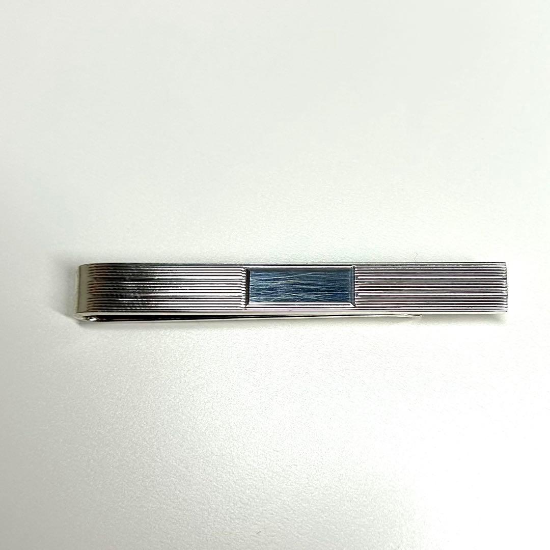 美品　Tiffany エンジンターン ネクタイピン シルバー925