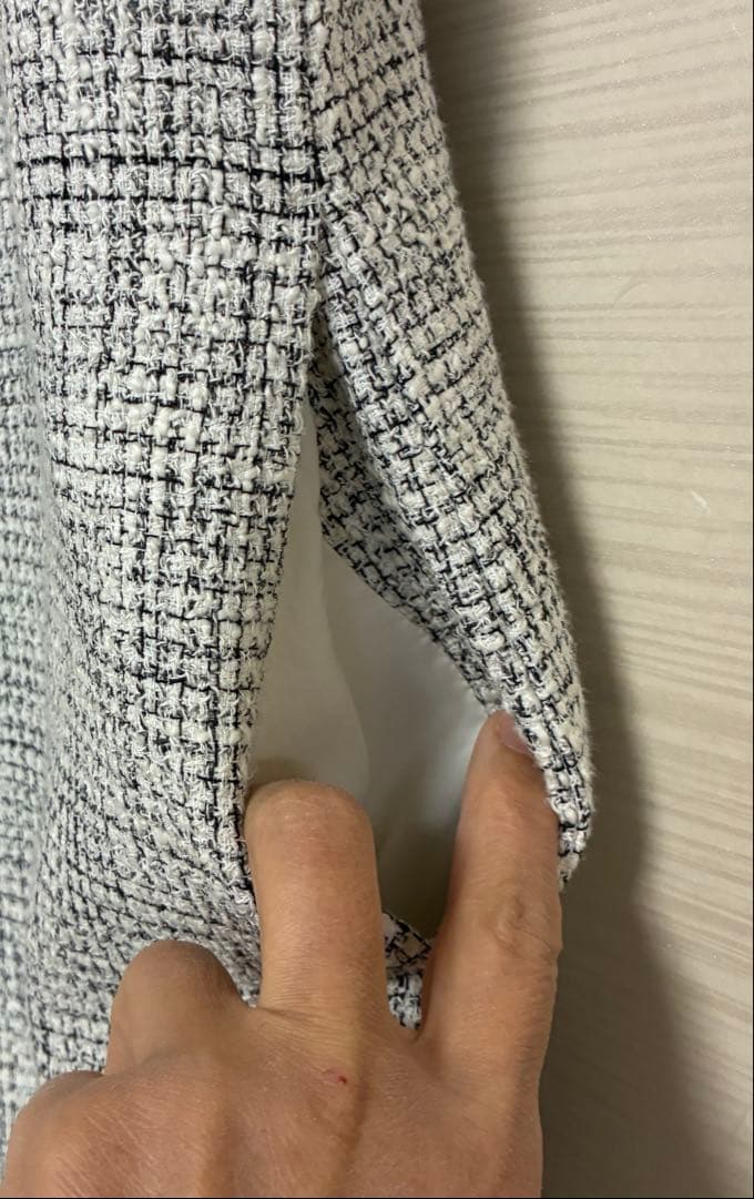 【クリーニング済！アナイ】ブッチャーツイードジャンパードレス 38 入園 入学