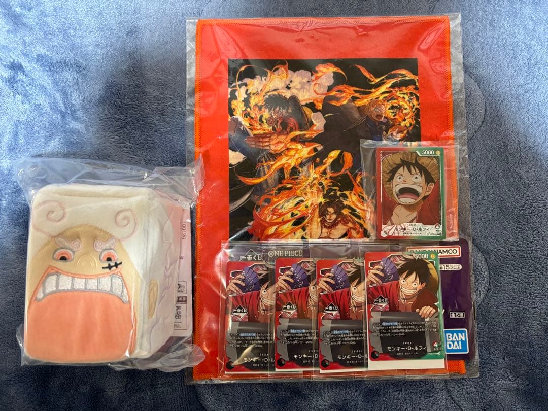【1番くじ】ワンピース　プロモ モンキー・D・ルフィ　4枚セット　おまけ付き