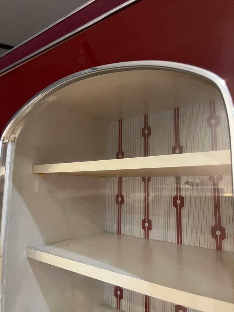 アーチ型 食器棚 昭和レトロ レトロポップ インテリア 当時物