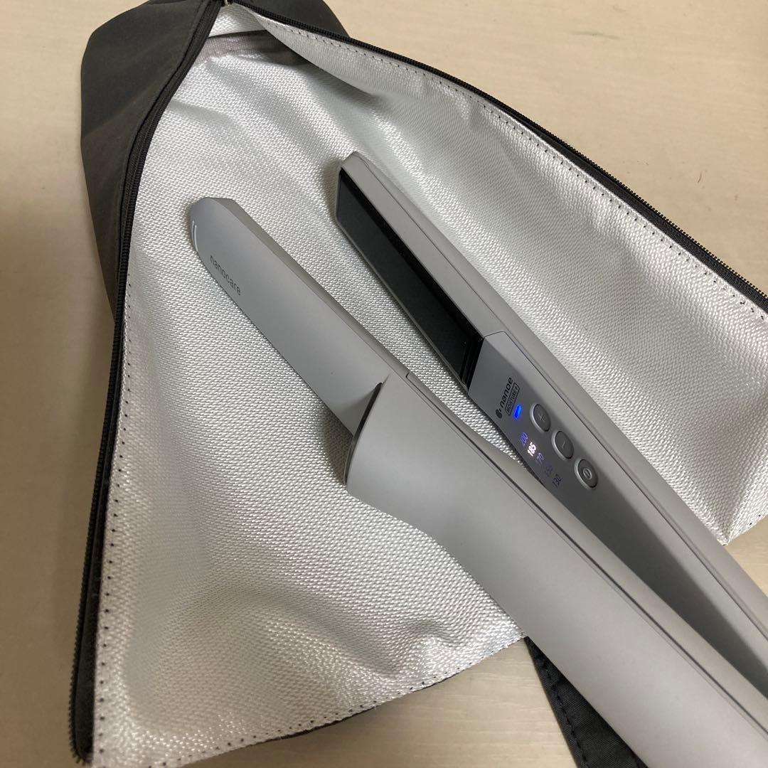 Panasonic ナノケア ストレートヘアアイロ（ミストグレー）専用耐熱収納付