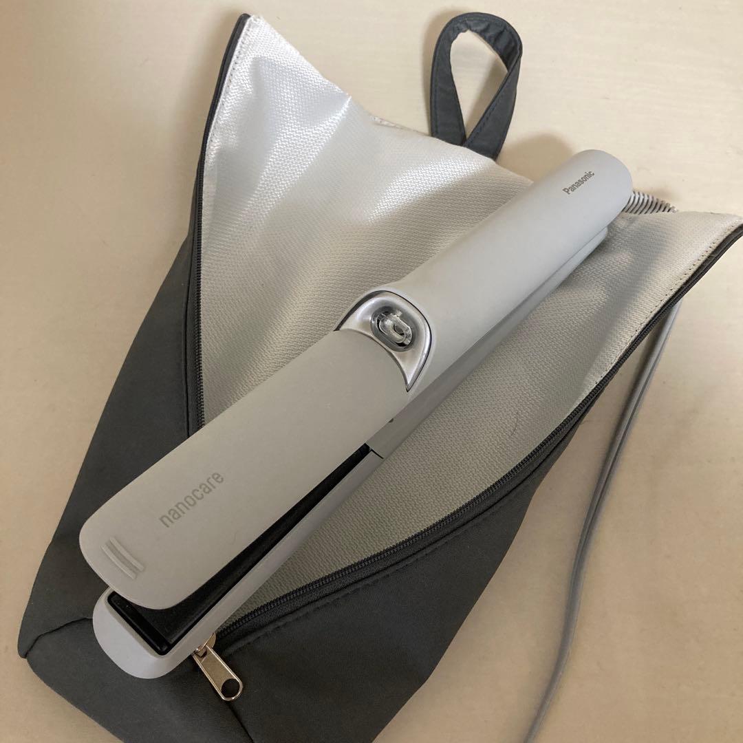 Panasonic ナノケア ストレートヘアアイロ（ミストグレー）専用耐熱収納付