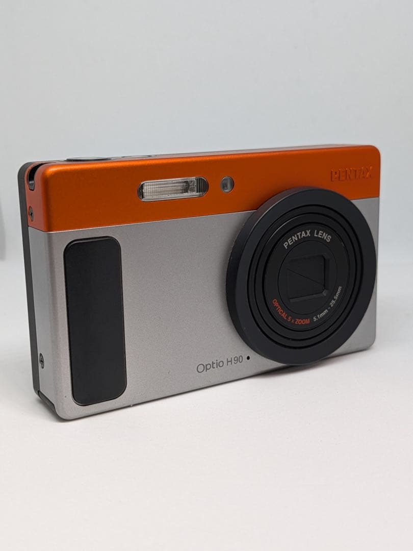 【作例あり】PENTAX Optio H90 オレンジ シルバー