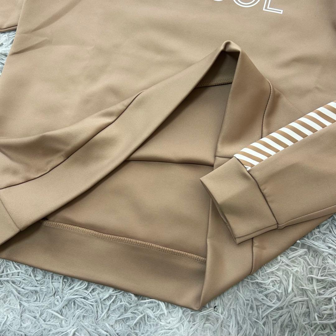 新品　デルソルゴルフ　セットアップ　スウェット　スカート　ヘリンボーン　ベージュ