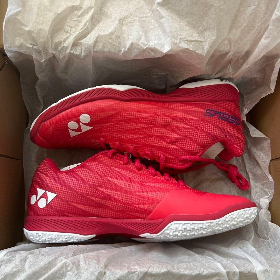 ヨネックス　メンズシューズ　パワークッションエアラスZメン　ルビーレッド