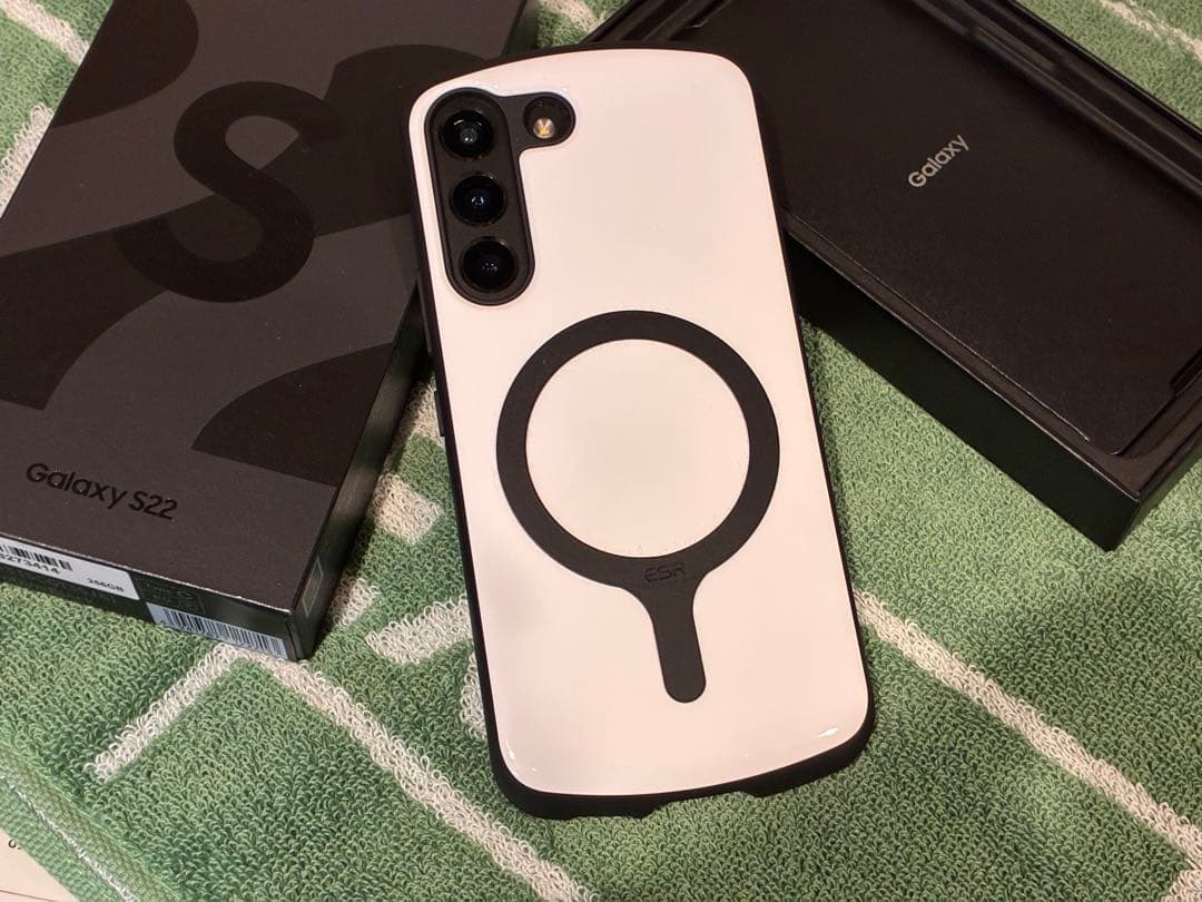 Galaxy S22 SCG13 ブラック 箱付属品・ケース