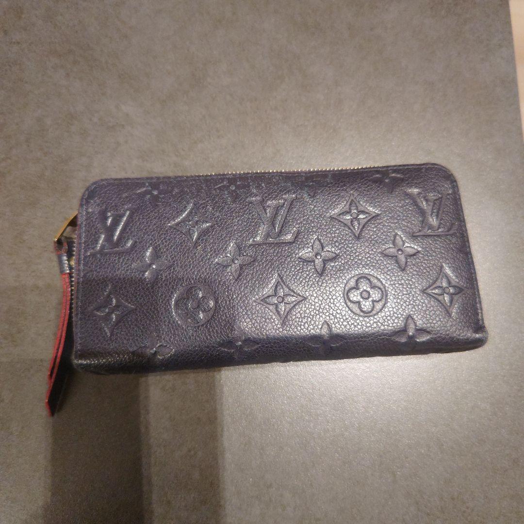 ヴィトン　長財布　ジッピーウォレット　アンプラント　マリーヌ　ルージュ