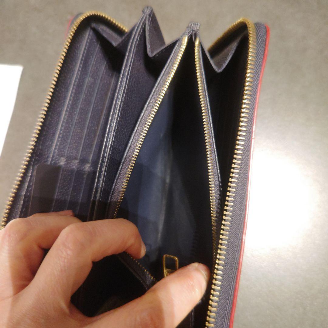 ヴィトン　長財布　ジッピーウォレット　アンプラント　マリーヌ　ルージュ