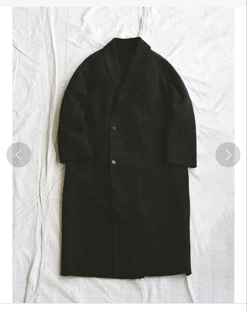 ジャケット・アウター LIDNM SHAWL COLLAR REVER COAT HEATHER