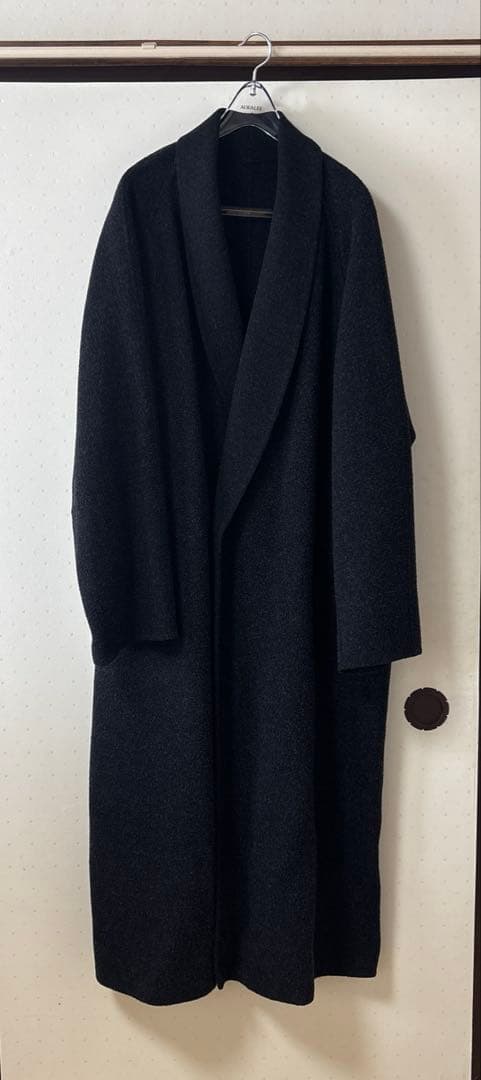 ジャケット・アウター LIDNM SHAWL COLLAR REVER COAT HEATHER