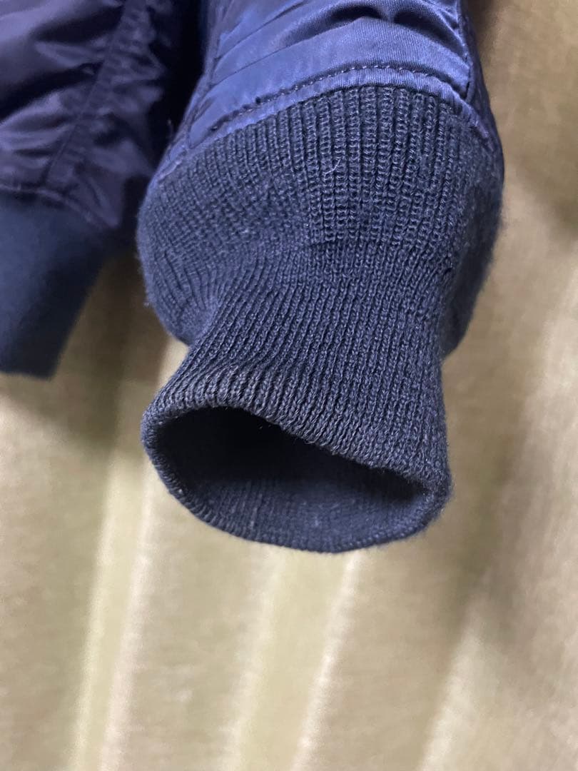 ALPHA ミリタリージャケット ネイビー　CWU-45 アルファ　ワッペン