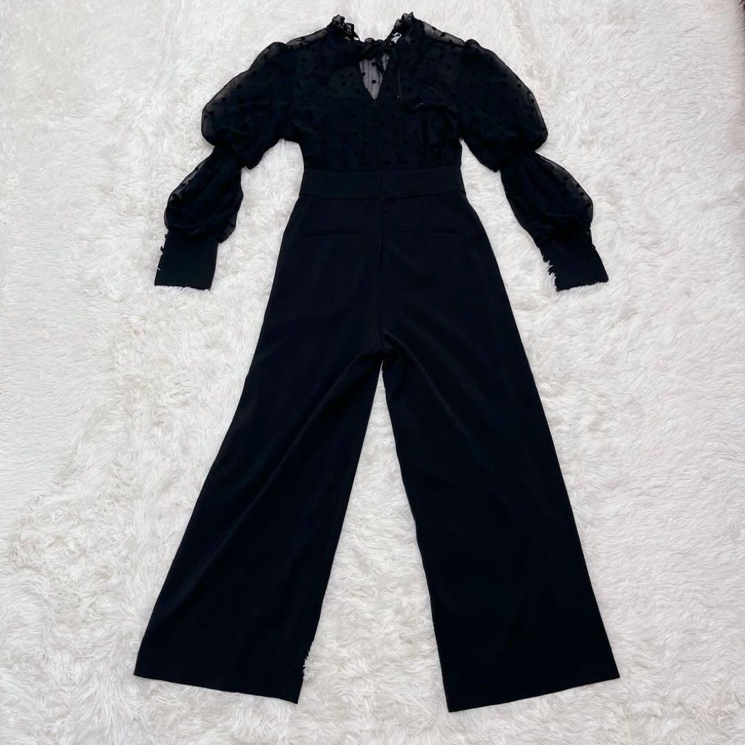 【美品】LILY BROWN オケージョンロンパース　ブラック　サイズ0