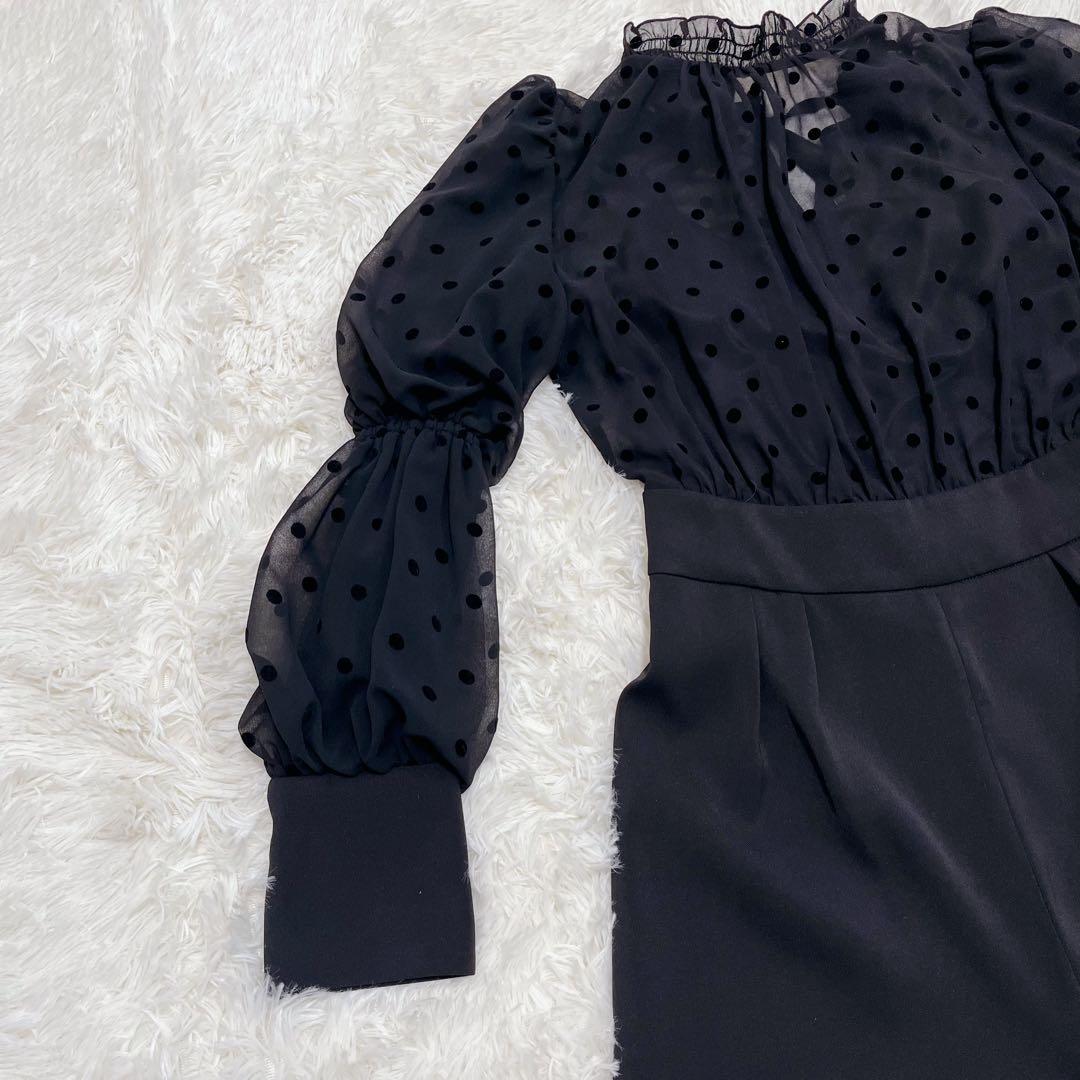 【美品】LILY BROWN オケージョンロンパース　ブラック　サイズ0