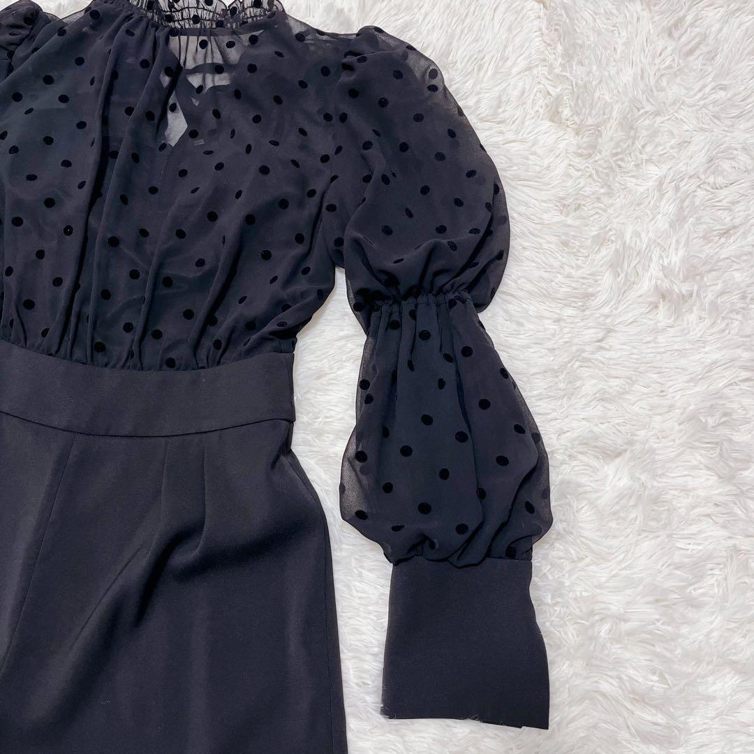 【美品】LILY BROWN オケージョンロンパース　ブラック　サイズ0