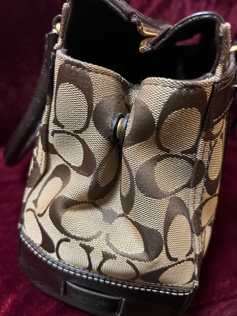 COACH シグネチャー ハンドバッグ コーチ レディース 美品