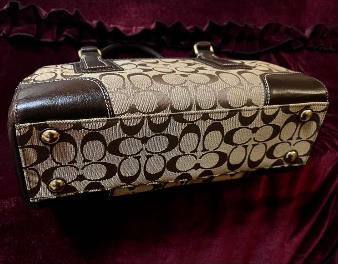 COACH シグネチャー ハンドバッグ コーチ レディース 美品