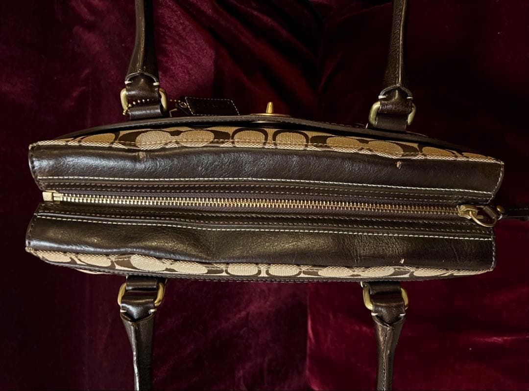 COACH シグネチャー ハンドバッグ コーチ レディース 美品