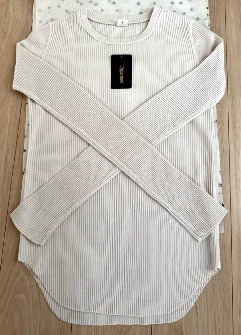 【新品】L'Appartement GOOD GRIEF RIB L/S TOP