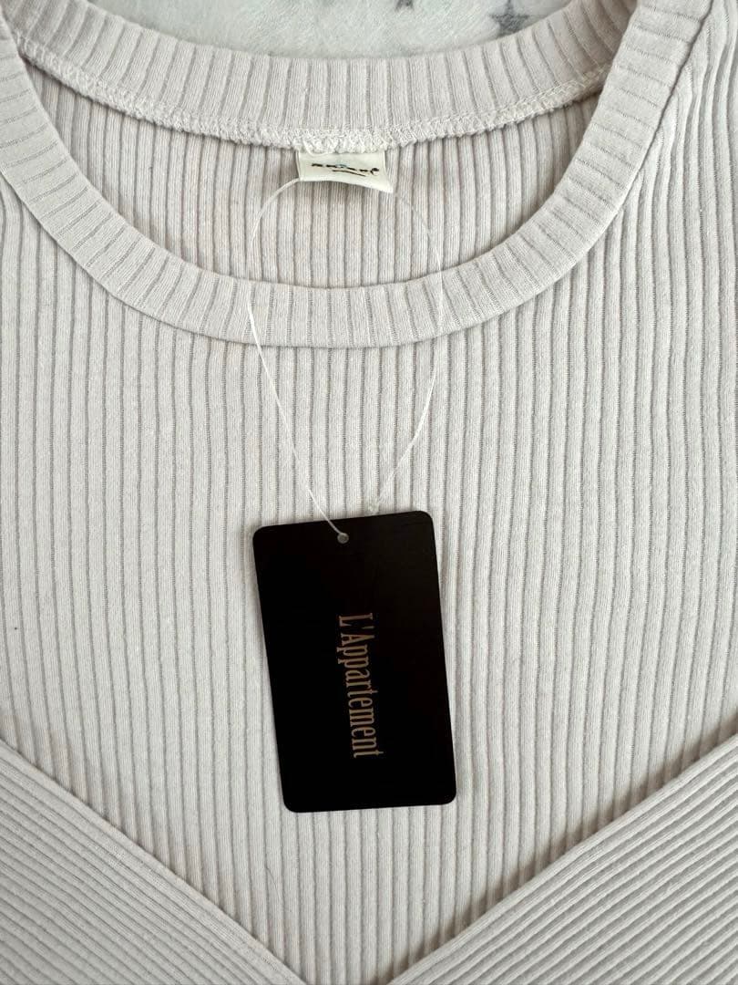 【新品】L'Appartement GOOD GRIEF RIB L/S TOP