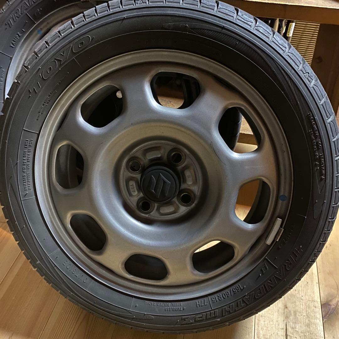 ハスラー　純正ホイール　トーヨー 15インチ タイヤセット① 画像一本目と二本目