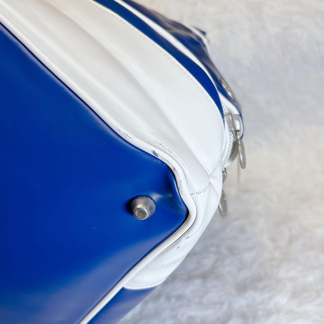 【未使用 タグ付き】PAN AM パンナム ボストンバッグ トラベル 青 白