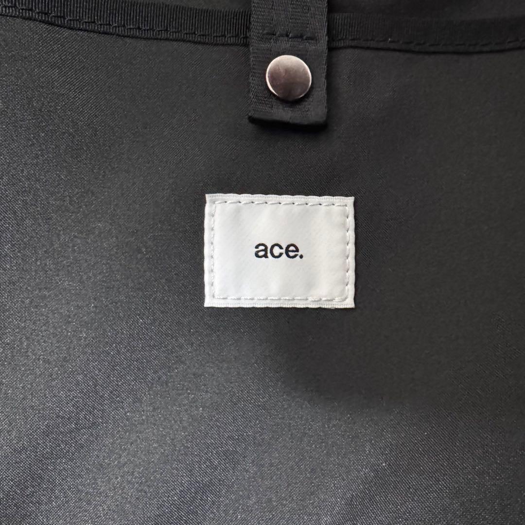 希少 エース ace. ダブルハンドル リュック ビジネスリュック 紺