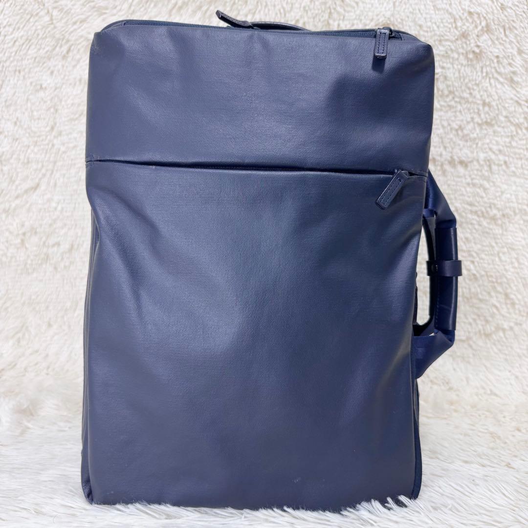 希少 エース ace. ダブルハンドル リュック ビジネスリュック 紺