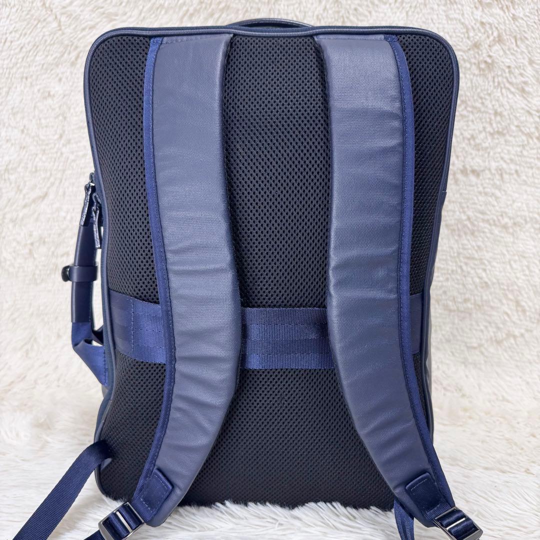 希少 エース ace. ダブルハンドル リュック ビジネスリュック 紺