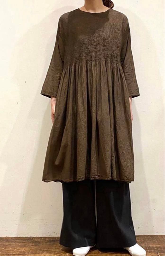 maison de soil 濃茶　チュニック