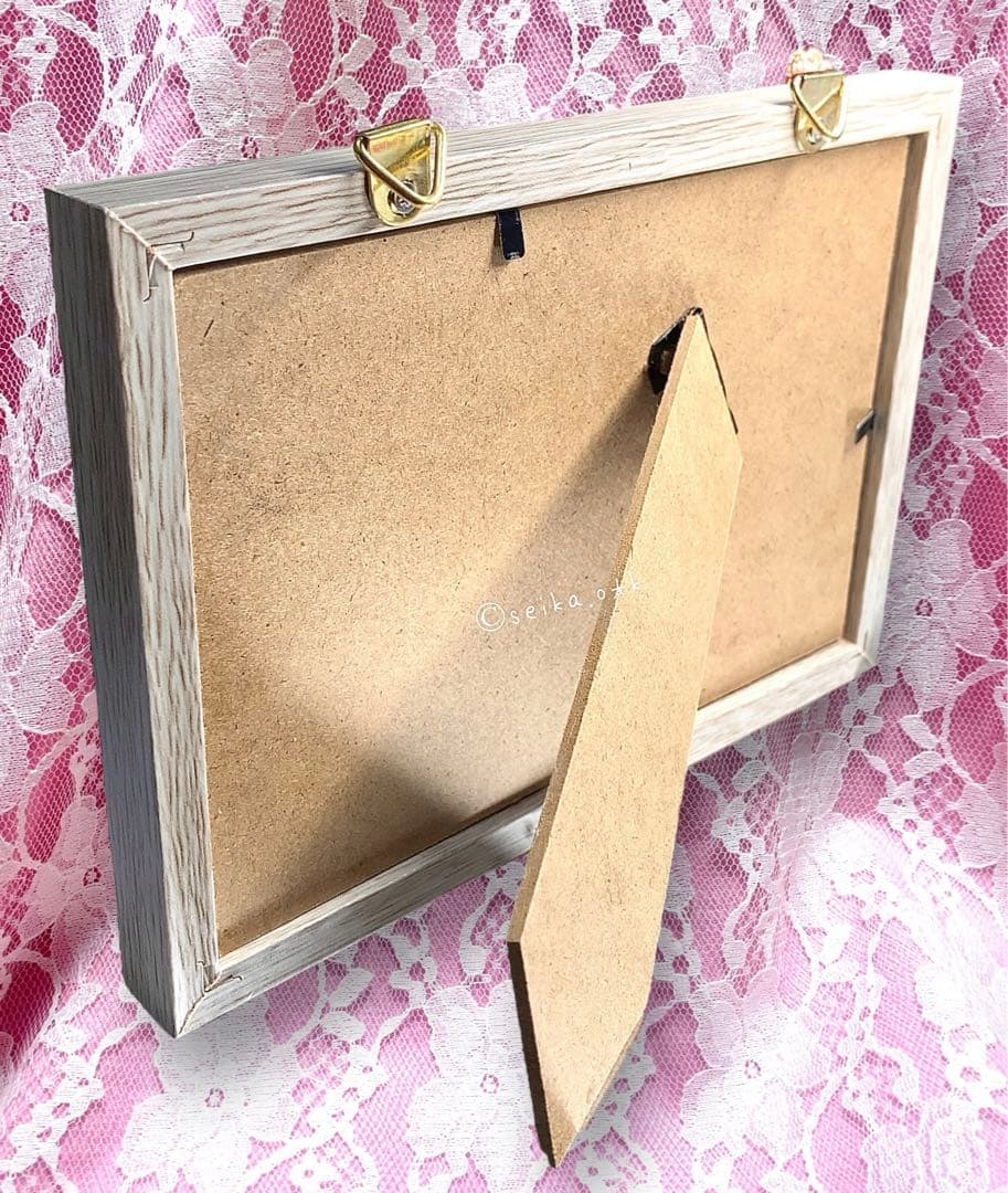 1249 春爛漫イースター 桜とお花畑 フラワーインテリアシーグラスアート 飾り