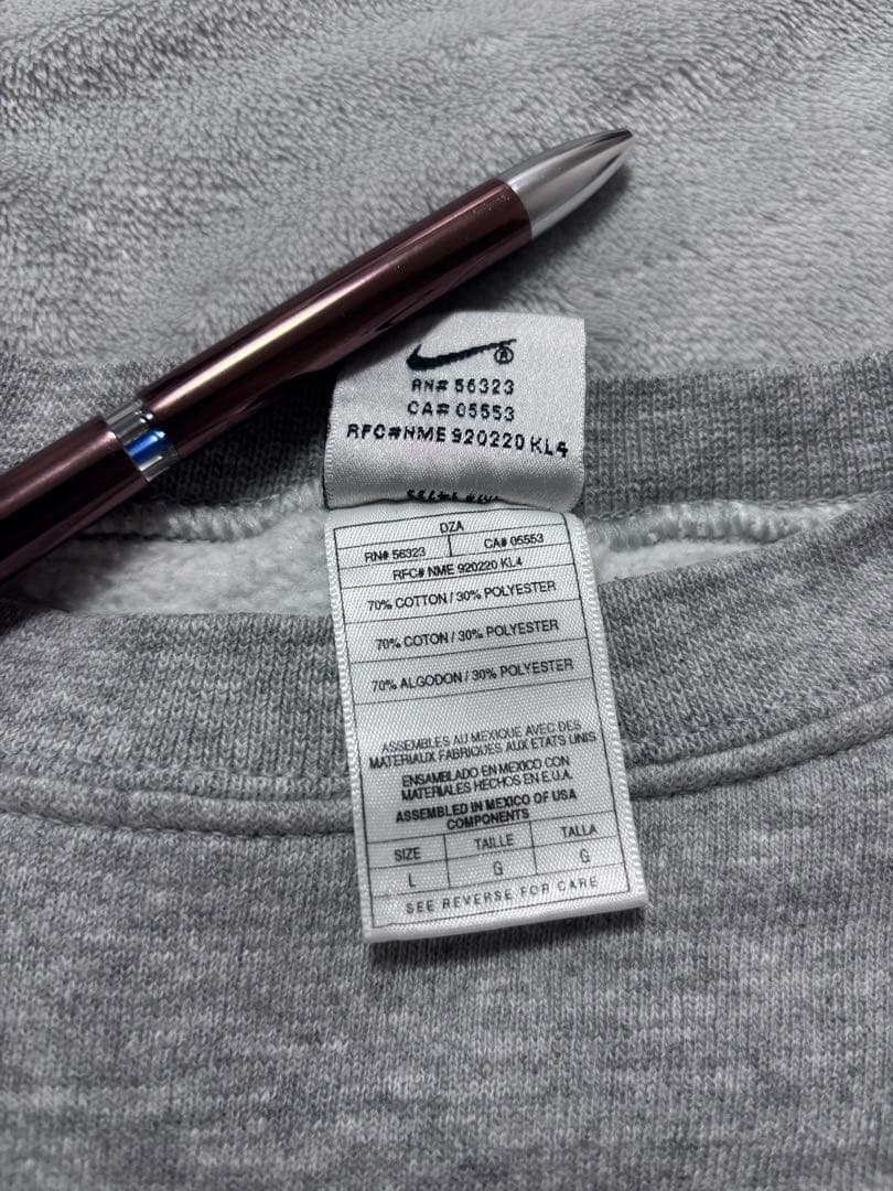 90s Nike メキシコ製　スウェット　グレー