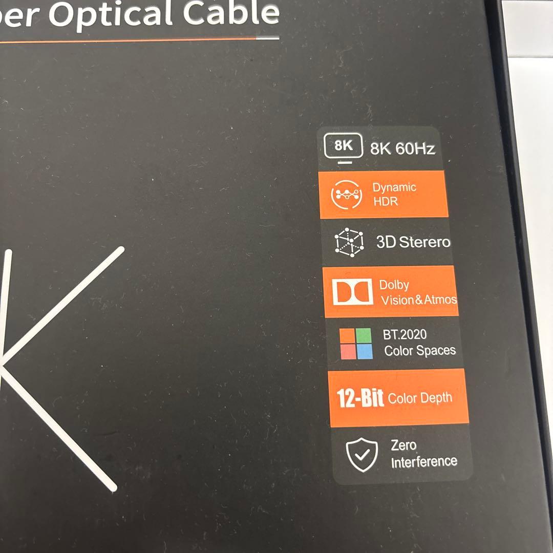 8K HDMI光ファイバーケーブル 20M 着脱式 光ファイバーHDMIケーブル