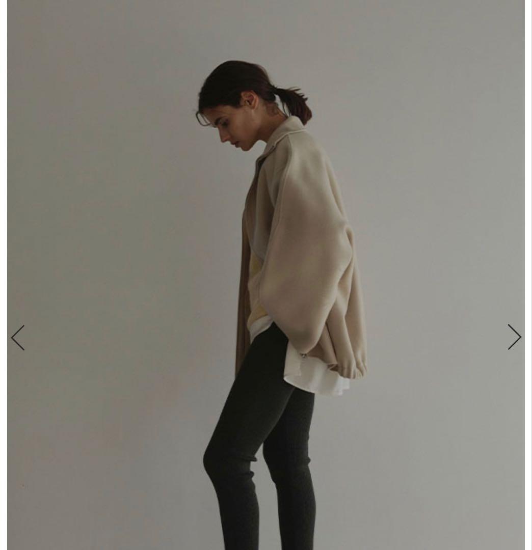 etretokyo メルトンスタンドネックリバーブルゾン　SAGE